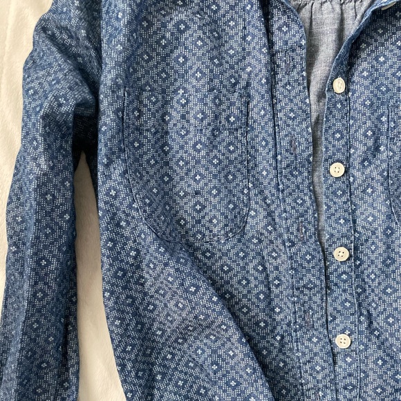 Ann Taylor Loft Diamond Button Down Shirt - Picture 5 of 7